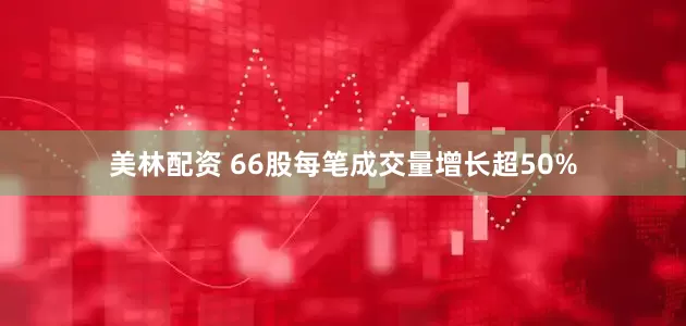 美林配资 66股每笔成交量增长超50%